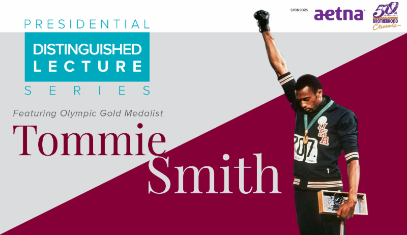 Noted Athlete, Civil Rights Icon Tommie Smith Speaks Tonight