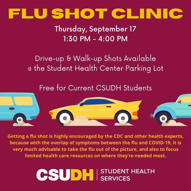 Free Flu Shots Available For Current Students
