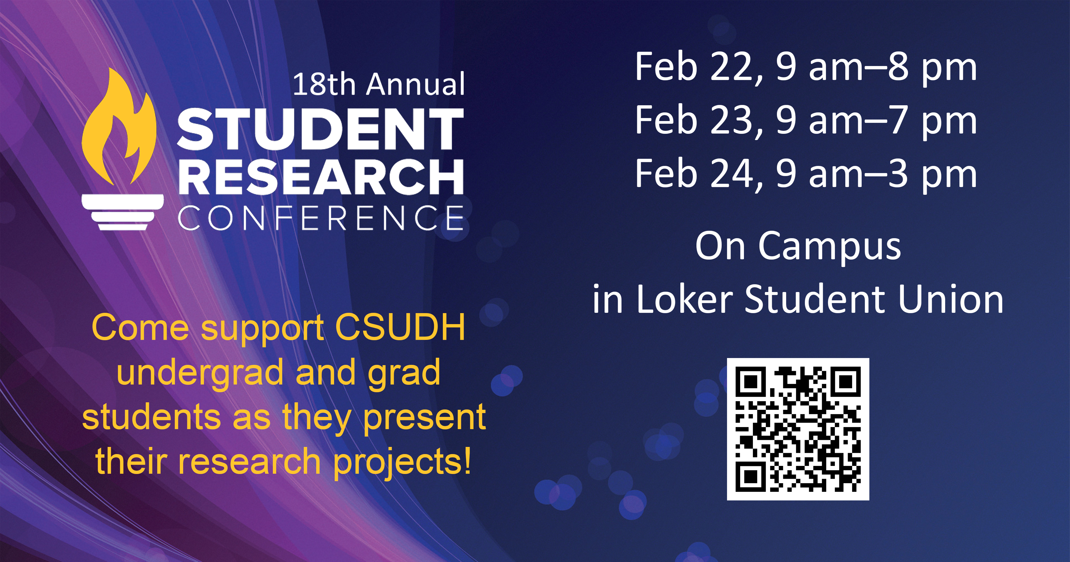 The 18th Annual Student Research Conference Is Finally Here 