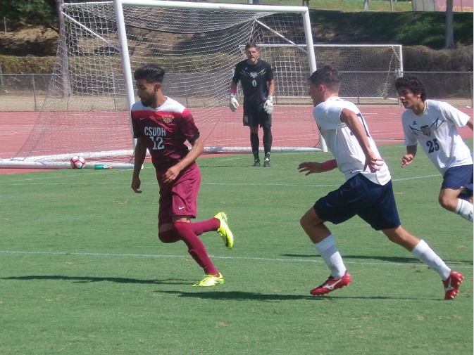 Men’s soccer team remains  undefeated in CCAA play