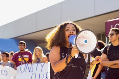 CSUDH students lead empowerment march in wake of recent election