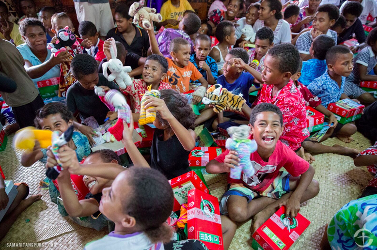 Shoeboxes give hope to needy children