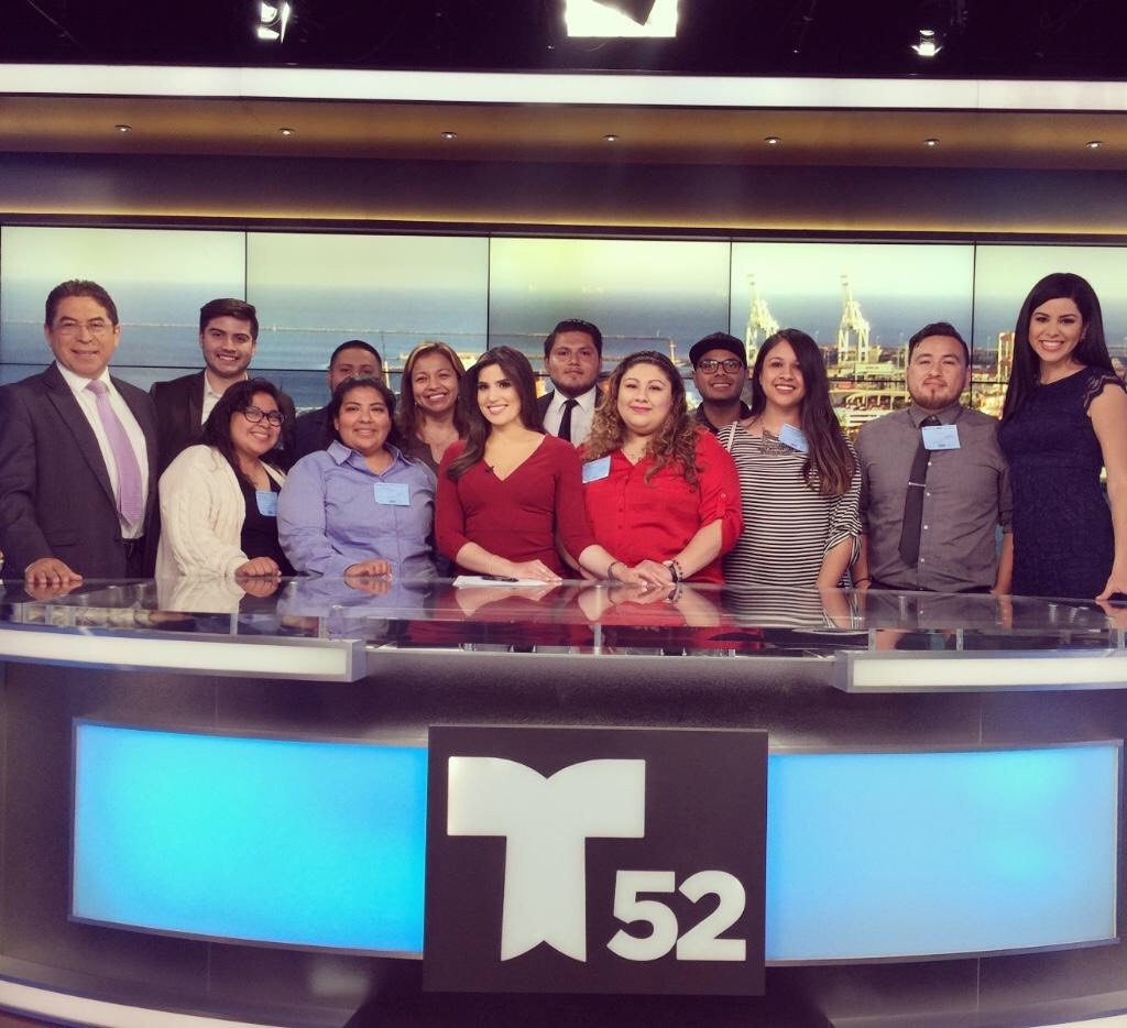 Student journalists tour Telemundo Studios in L.A.