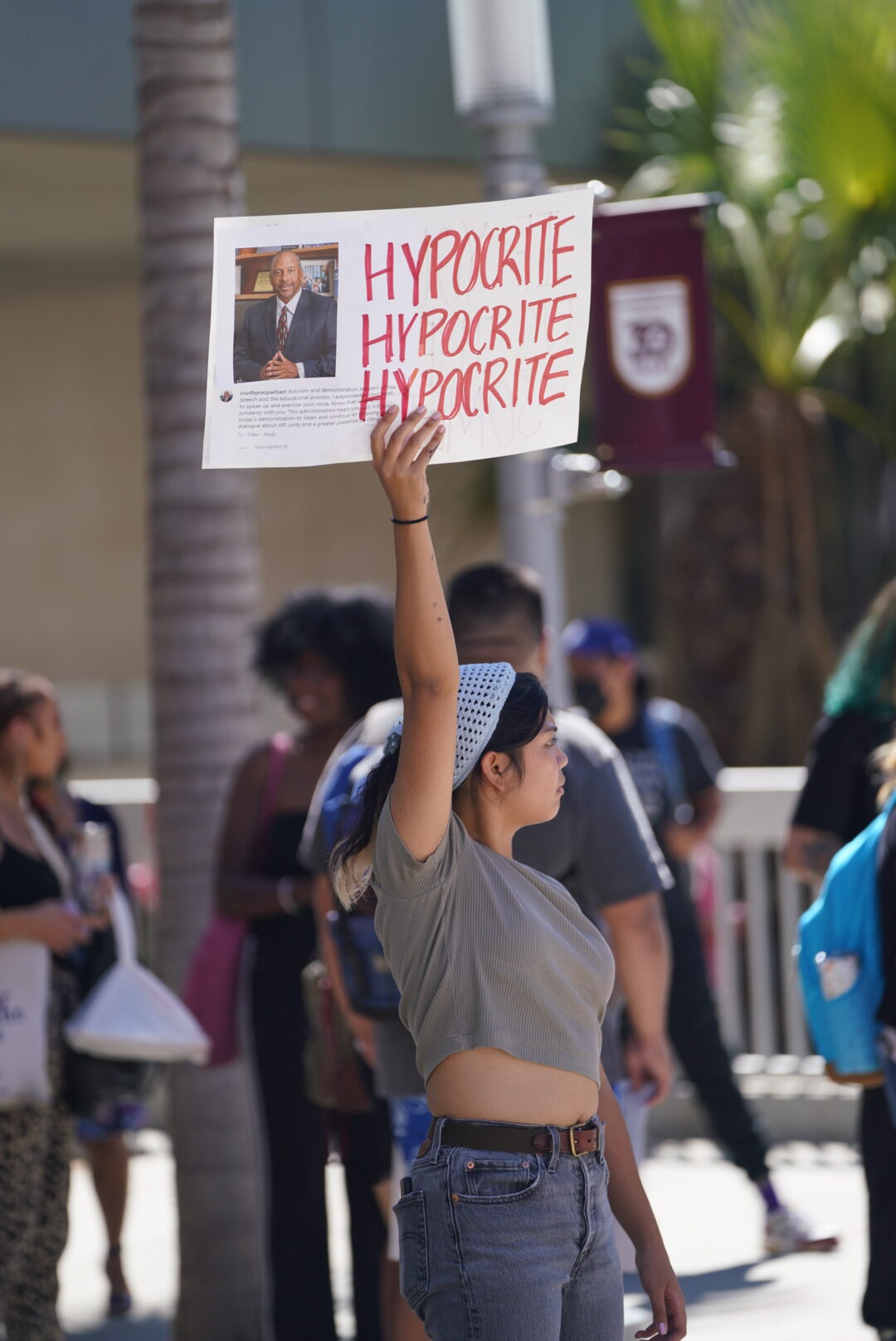 API Students Protest During Fall Convocation